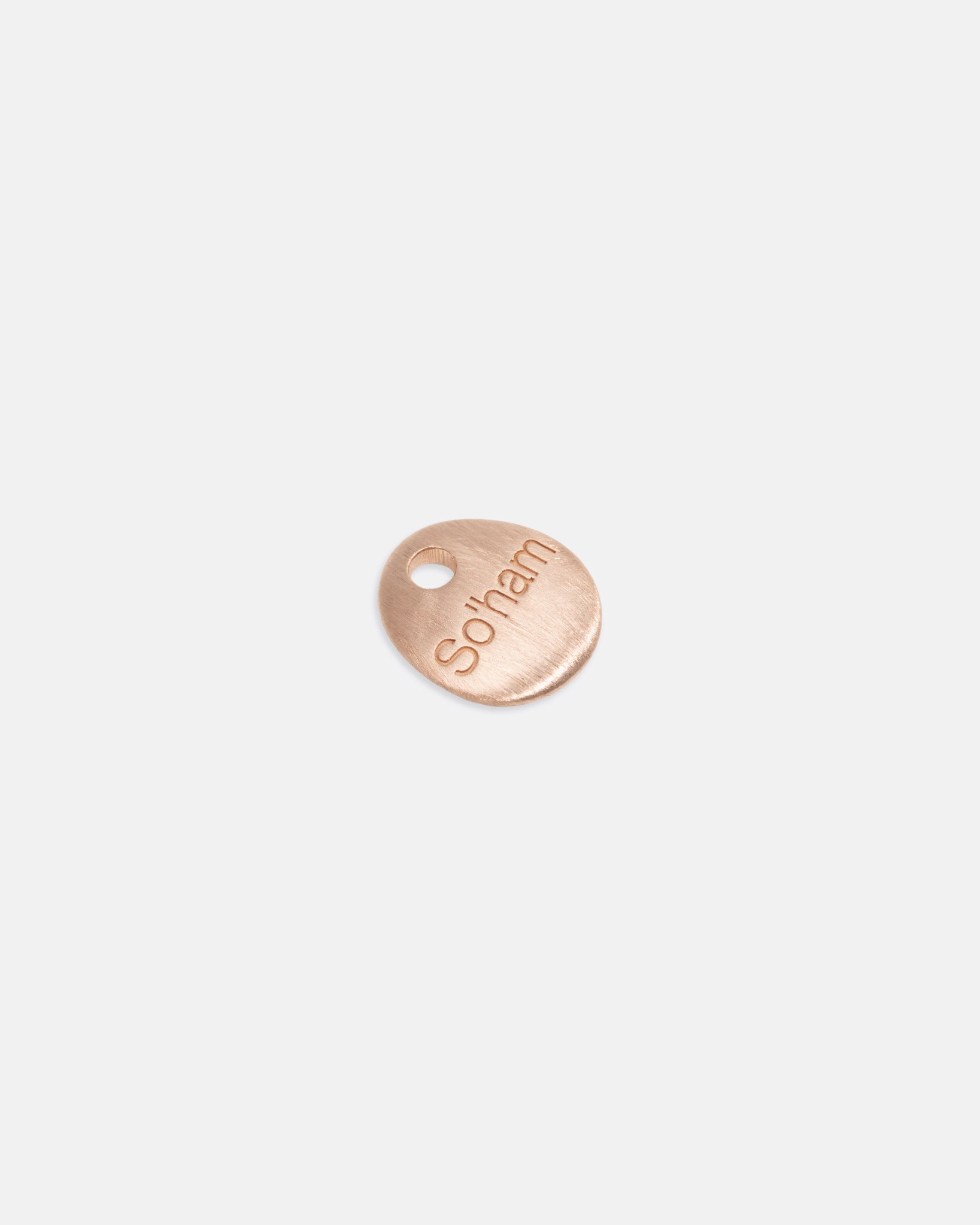 "So'ham Pendant — 18K Gold Plated 925 Sterling Silver on Waxed Cotton Cord"